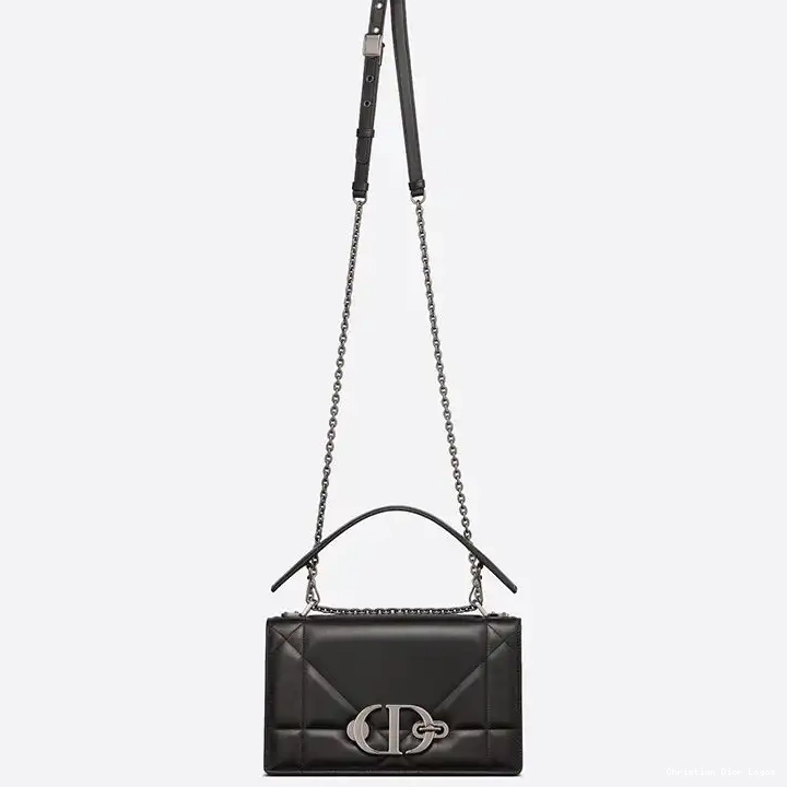 Cheap Dior Montaigne Chain with Handle 30 Lambskin Black Bag Maxicannage 0518 Luxury